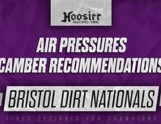 Air Pressures and Late Model Camber Recommendations for Bristol Dirt Nationals